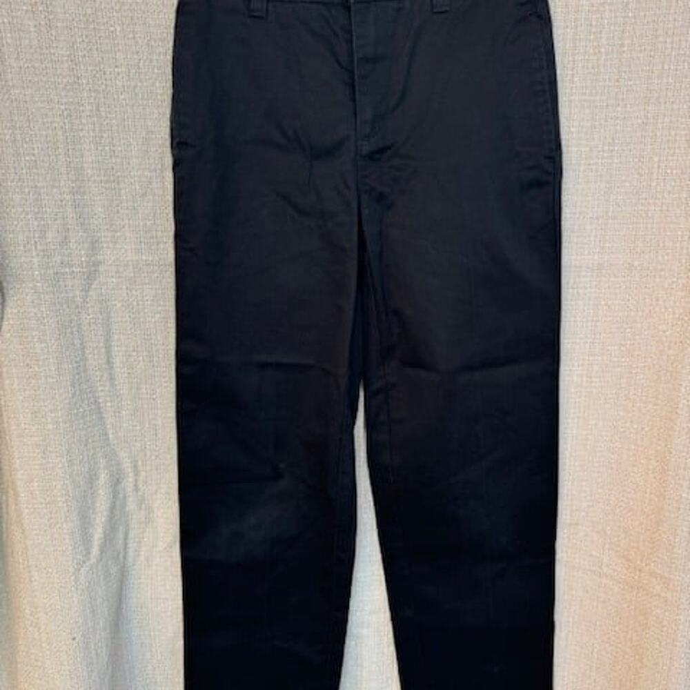Lands' End. New without tags. Boys Black Pants Size 12S w/ 26" inseam